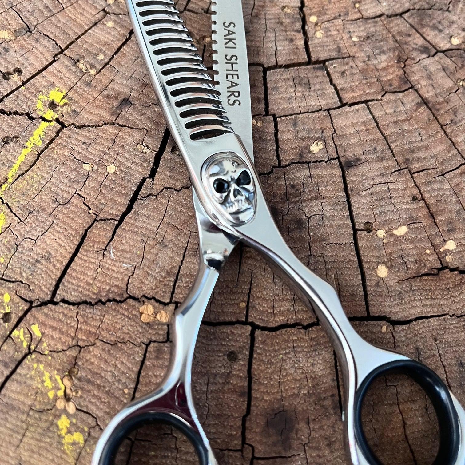 Tachi Skull Barber Set (Hair Cutting and Thinning Shears)